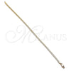 Tobillera Básica 04.319.0012.10 Oro Laminado, Pulido, Tono Dorado (Calibre 0.80, Grosor 03.8 MM, 10 Pulgadas de Largo)