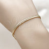 Pulsera Básica 04.319.0012.08 Oro Laminado, Pulido, Tono Dorado (Calibre 0.80, Grosor 03.8 MM, 8 Pulgadas de Largo)