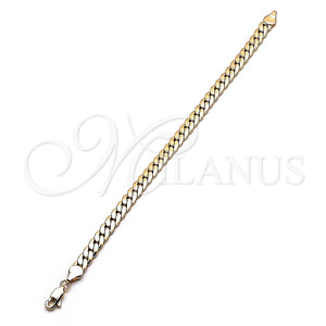 Pulsera Básica 04.319.0013.08 Oro Laminado, Pulido, Tono Dorado (160 Gauge, 06 MM Thickness, 8 Inches Length)