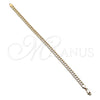 Tobillera Básica 04.319.0013.10 Oro Laminado, Pulido, Tono Dorado (160 Gauge, 06 MM Thickness, 10 Inches Length)