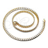 Gargantilla Basica 04.319.0013.22 Oro Laminado, Pulido, Tono Dorado (160 Gauge, 06 MM Thickness, 22 Inches Length)