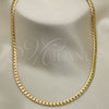 Gargantilla Basica 04.319.0013.22 Oro Laminado, Pulido, Tono Dorado (160 Gauge, 06 MM Thickness, 22 Inches Length)