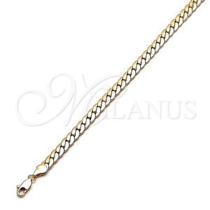Gargantilla Basica 04.319.0013.22 Oro Laminado, Pulido, Tono Dorado (160 Gauge, 06 MM Thickness, 22 Inches Length)