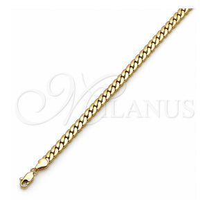 Gargantilla Basica 04.319.0013.22 Oro Laminado, Pulido, Tono Dorado (Calibre 160, Grosor 06 MM, 22 Pulgadas de Largo)