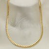 Gargantilla Basica 04.319.0013.24 Oro Laminado, Pulido, Tono Dorado (160 Gauge, 06 MM Thickness, 24 Inches Length)