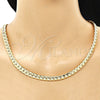 Gargantilla Basica 04.319.0014.24 Oro Laminado, Pulido, Tono Dorado (200 Gauge, 08 MM Thickness, 24 Inches Length)