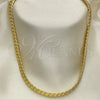 Gargantilla Basica 04.319.0014.24 Oro Laminado, Pulido, Tono Dorado (200 Gauge, 08 MM Thickness, 24 Inches Length)