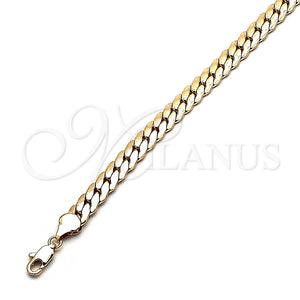 Gargantilla Basica 04.319.0014.24 Oro Laminado, Pulido, Tono Dorado (200 Gauge, 08 MM Thickness, 24 Inches Length)