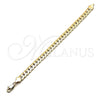 Pulsera Básica 04.319.0014.08 Oro Laminado, Pulido, Tono Dorado (200 Gauge, 08 MM Thickness, 8 Inches Length)