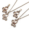 Collares con Dije 04.26.0052.1.18 Oro Laminado, Diseño de Mariposa, con Granate and Blanca Zirconia Cubica, Pulido, Tono Dorado (02 MM Thickness, 18 Inches Length)