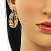 Argolla Mediana 02.380.0096.30 Oro Laminado, Diseño de Guadalupe, Pulido, Tres Tonos