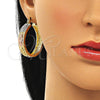 Argolla Mediana 02.380.0098.40 Oro Laminado, Diseño de Guadalupe, Pulido, Tres Tonos