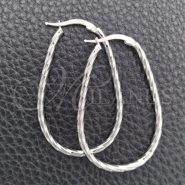 Argolla Mediana 02.389.0095.40 Plata Rodinada, Diamantado, Tono Plateado