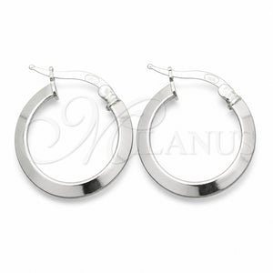 Argolla Pequeña 02.389.0096.15 Plata Rodinada, Pulido, Tono Plateado