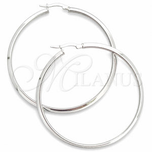Argolla Grande 02.389.0096.50 Plata Rodinada, Pulido, Tono Plateado