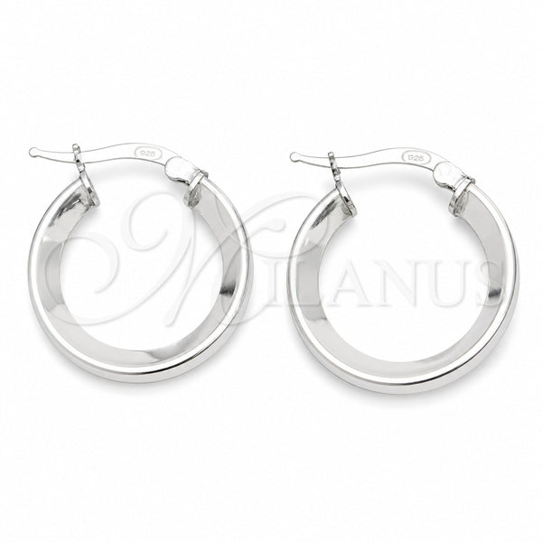 Argolla Pequeña 02.389.0099.15 Plata Rodinada, Pulido, Tono Plateado