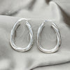 Argolla Mediana 02.389.0100.40 Plata Rodinada, Diseño de Torcido, Diamantado, Tono Plateado