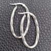 Argolla Mediana 02.389.0102.30 Plata Rodinada, Diseño de Torcido, Diamantado, Tono Plateado