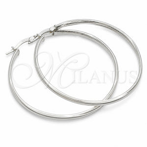 Argolla Grande 02.389.0101.50 Plata Rodinada, Pulido, Tono Plateado