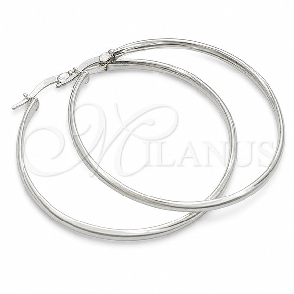 Argolla Grande 02.389.0101.50 Plata Rodinada, Pulido, Tono Plateado