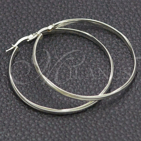 Argolla Grande 02.389.0101.50 Plata Rodinada, Pulido, Tono Plateado