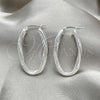 Argolla Mediana 02.389.0103.30 Plata Rodinada, Diseño de Torcido, Diamantado, Tono Plateado