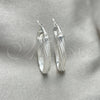 Argolla Mediana 02.389.0108.30 Plata Rodinada, Diseño de Torcido, Diamantado, Tono Plateado
