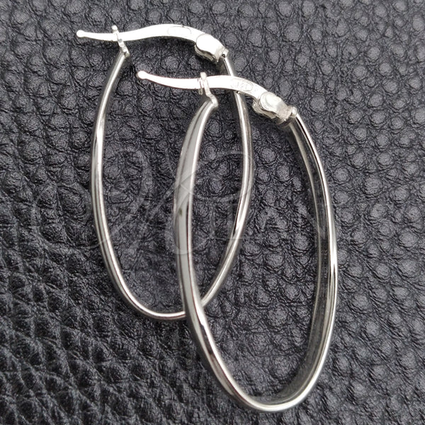 Argolla Mediana 02.389.0110.30 Plata Rodinada, Diseño de Torcido, Pulido, Tono Plateado