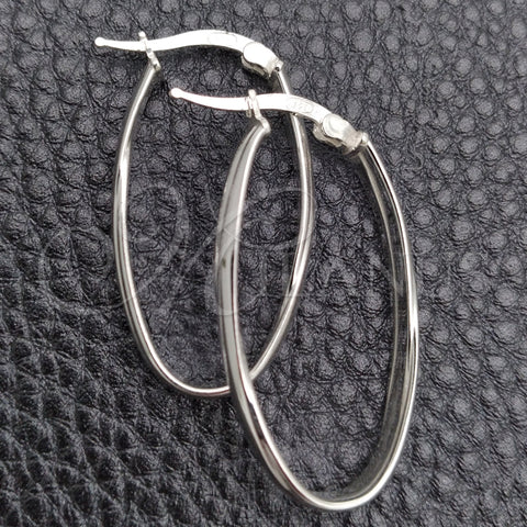 Argolla Mediana 02.389.0110.30 Plata Rodinada, Diseño de Torcido, Pulido, Tono Plateado