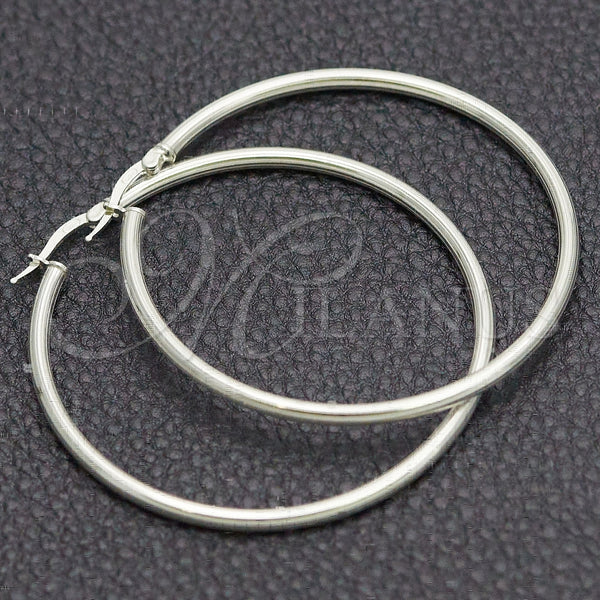 Argolla Grande 02.389.0111.50 Plata Rodinada, Pulido, Tono Plateado