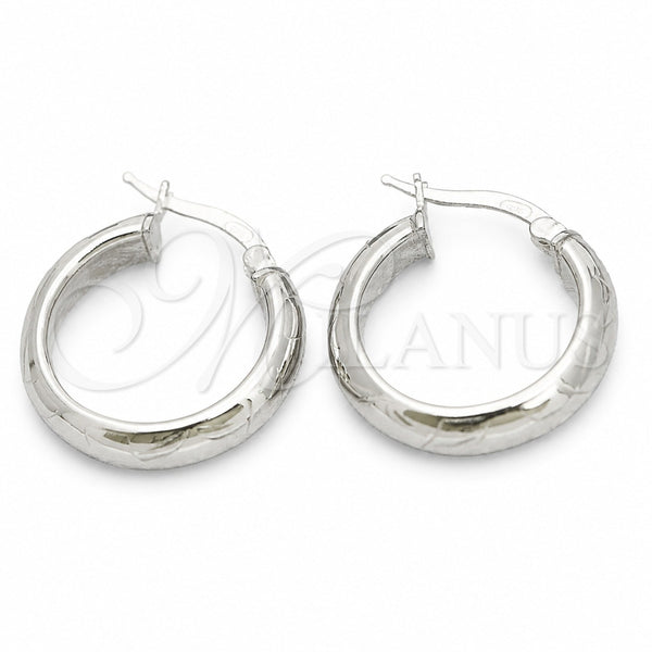 Argolla Pequeña 02.389.0114.15 Plata Rodinada, Diamantado, Tono Plateado