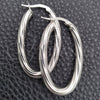Argolla Mediana 02.389.0117.30 Plata Rodinada, Diseño de Torcido, Diamantado, Tono Plateado