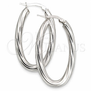 Argolla Mediana 02.389.0117.30 Plata Rodinada, Diseño de Torcido, Diamantado, Tono Plateado
