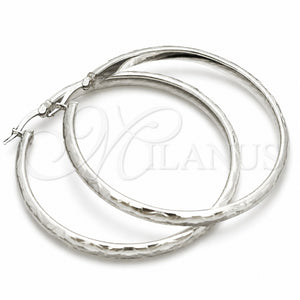 Argolla Grande 02.389.0114.50 Plata Rodinada, Diamantado, Tono Plateado