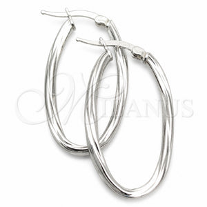 Argolla Mediana 02.389.0118.30 Plata Rodinada, Diseño de Torcido, Diamantado, Tono Plateado