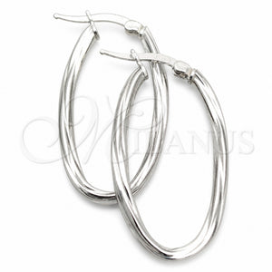 Argolla Mediana 02.389.0118.30 Plata Rodinada, Diseño de Torcido, Diamantado, Tono Plateado