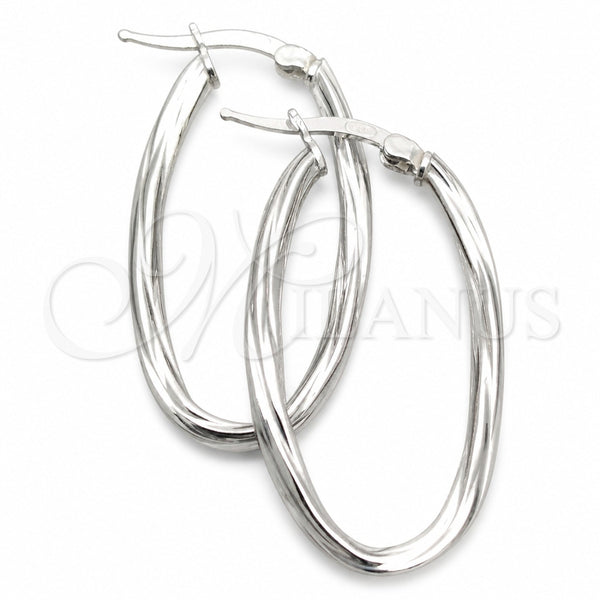 Argolla Mediana 02.389.0118.30 Plata Rodinada, Diseño de Torcido, Diamantado, Tono Plateado