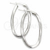 Argolla Mediana 02.389.0118.30 Plata Rodinada, Diseño de Torcido, Diamantado, Tono Plateado