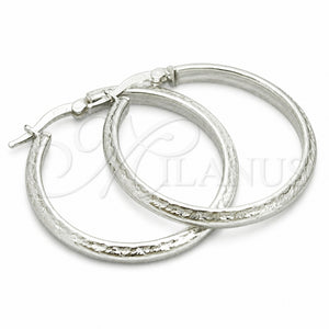 Argolla Mediana 02.389.0119.30 Plata Rodinada, Diamantado, Tono Plateado