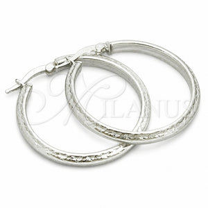 Argolla Mediana 02.389.0119.30 Plata Rodinada, Diamantado, Tono Plateado