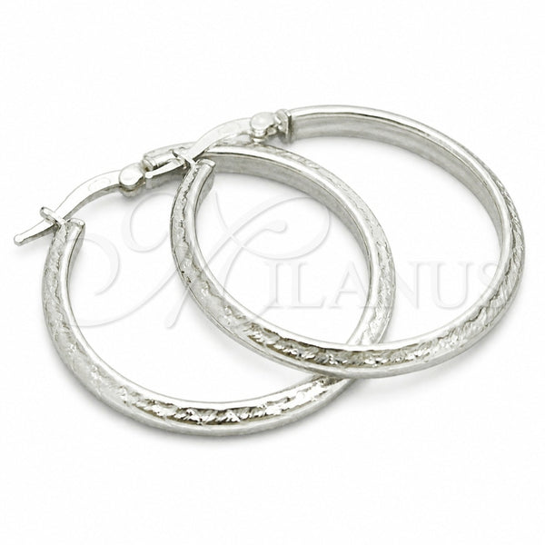 Argolla Mediana 02.389.0119.30 Plata Rodinada, Diamantado, Tono Plateado