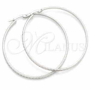 Argolla Grande 02.389.0123.50 Plata Rodinada, Diamantado, Tono Plateado