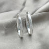 Argolla Mediana 02.389.0128.40 Plata Rodinada, Diamantado, Tono Plateado
