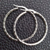 Argolla Mediana 02.389.0127.30 Plata Rodinada, Diseño de Torcido, Diamantado, Tono Plateado