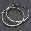 Argolla Grande 02.389.0132.50 Plata Rodinada, Diseño de Torcido, Diamantado, Tono Plateado