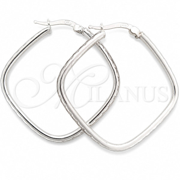 Argolla Mediana 02.389.0137.25 Plata Rodinada, Diamantado, Tono Plateado
