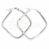Argolla Mediana 02.389.0138.40 Plata Rodinada, Diseño de Torcido, Diamantado, Tono Plateado
