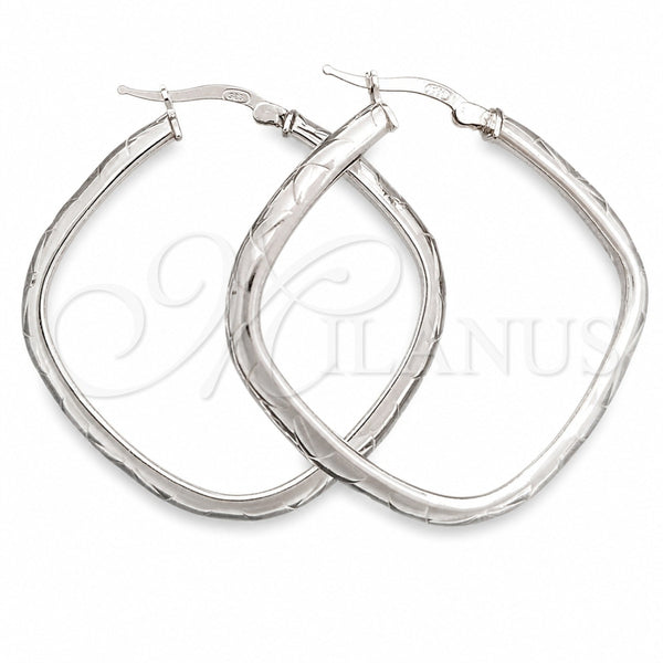 Argolla Mediana 02.389.0143.40 Plata Rodinada, Diamantado, Tono Plateado