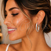 Argolla Mediana 02.389.0148.40 Plata Rodinada, Diamantado, Tono Plateado
