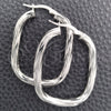 Argolla Mediana 02.389.0151.30 Plata Rodinada, Diseño de Torcido, Diamantado, Tono Plateado